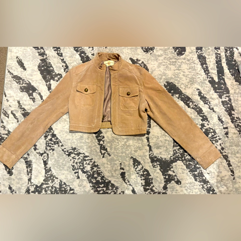 Wilson Leather Jacket Beige